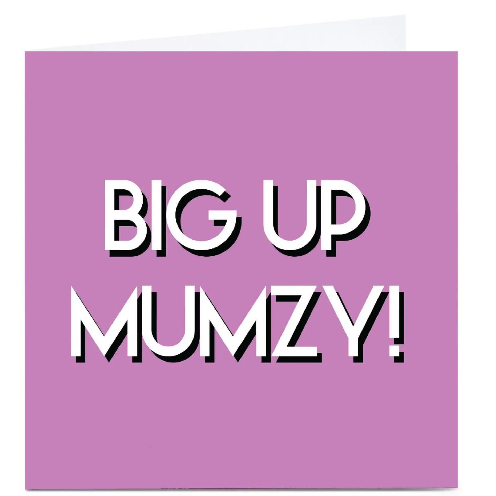 Card Factory Personalised Streetgreets Card - Big up Mumzy