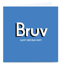 Card Factory Personalised Streetgreets Card - Bruv