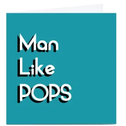 Card Factory Personalised Streetgreets Card - Man like Pops
