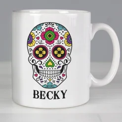 Card Factory Personalised Sugar Skull Mug