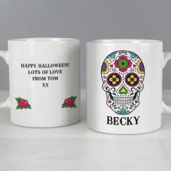 Card Factory Personalised Sugar Skull Mug