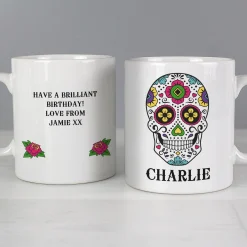 Card Factory Personalised Sugar Skull Mug