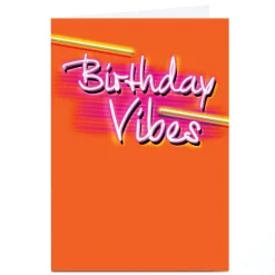 Card Factory Personalised Summer Vibes Card - Birthday Vibes