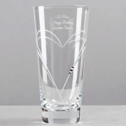 Hot Personalised Swarovski Elements Glass Vase - Mother's Day Personalised Engraved Gifts|Glassware