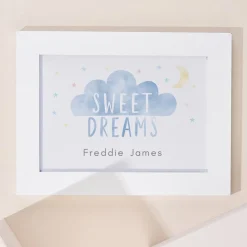 Personalised Sweet Dreams Landscape Framed Print Kids Personalised Canvas & Wall Art|Photo Prints & Wall Art