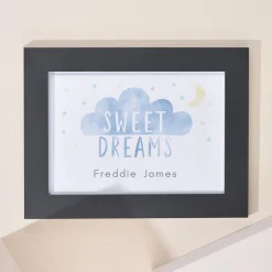 Personalised Sweet Dreams Landscape Framed Print Kids Personalised Canvas & Wall Art|Photo Prints & Wall Art