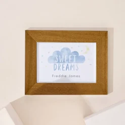 Personalised Sweet Dreams Landscape Framed Print Kids Personalised Canvas & Wall Art|Photo Prints & Wall Art
