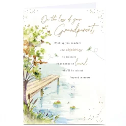 Card Factory Personalised Sympathy Card - Loss Of Your Grandparent