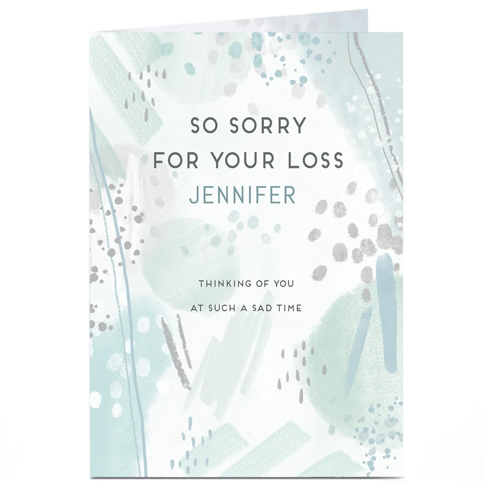 Card Factory Personalised Sympathy Card - At This Sad Time