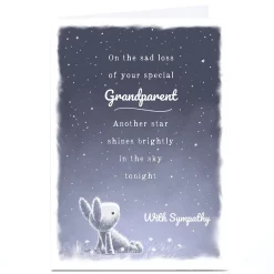 Clearance Personalised Sympathy Card - With Sympathy Sympathy
