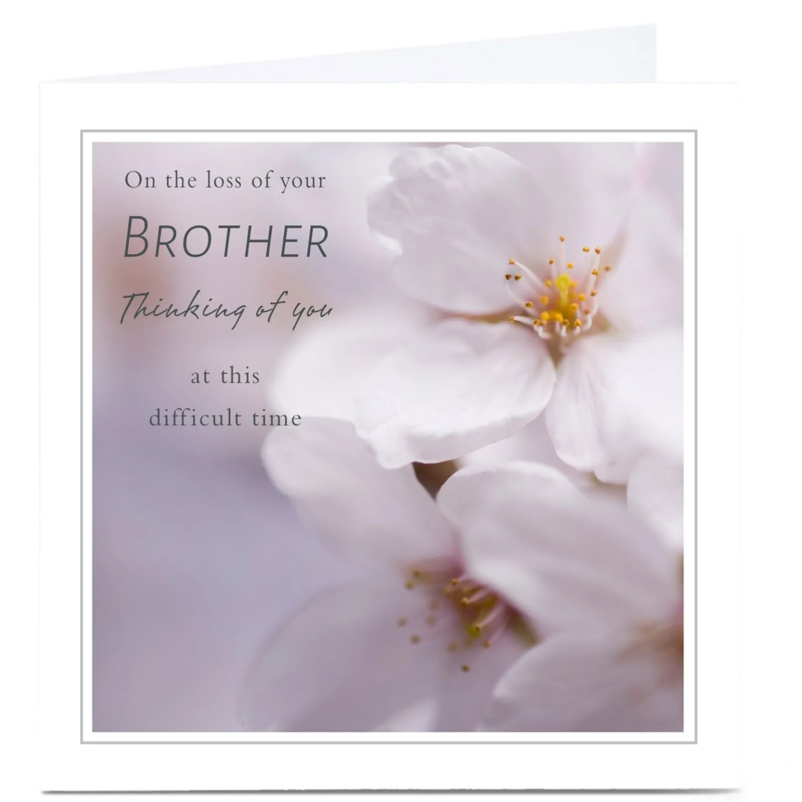 Card Factory Personalised Sympathy Card - At This Difficult Time
