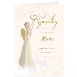 Card Factory Personalised Sympathy Card - Watching Over You