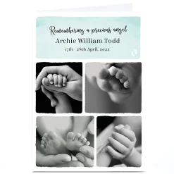 Outlet Personalised Sympathy Photo Card - Remembering A Precious Angel Sympathy|Photo