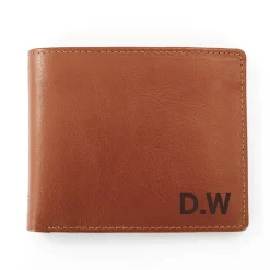 Outlet Personalised Tan Wallet With Initials 90Th Birthday|80Th Birthday
