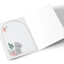 Hot Personalised Tatty Teddy Mother's Day Card - Teddy with Flowers, Mother Tatty Teddy