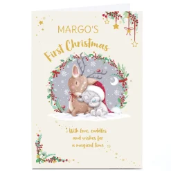 Card Factory Personalised Tatty Teddy Christmas Card - First Christmas