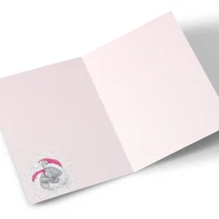 Card Factory Personalised Tatty Teddy Christmas Card - Bear in Scarf, Auntie