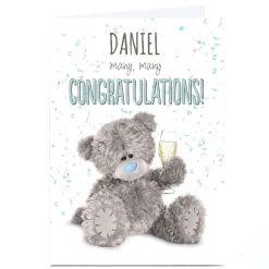Card Factory Personalised Tatty Teddy Congratulations Card - Many Congratulations