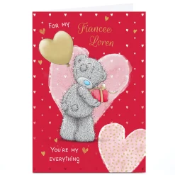 Clearance Personalised Tatty Teddy Valentine's Day Card - You're My Everything, Fiancee Tatty Teddy