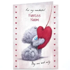 Outlet Personalised Tatty Teddy Valentine's Day Card - My One and Only, Fiancee Tatty Teddy