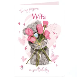 Online Personalised Tatty Teddy Birthday Card - For my Gorgeous Wife For Wife|Tatty Teddy