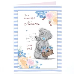 Clearance Personalised Tatty Teddy Mother's Day Card - Happy Mother's Day Note Tatty Teddy