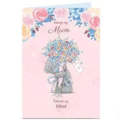 New Personalised Tatty Teddy Mother's Day Card - Forever My Friend, Mum Tatty Teddy