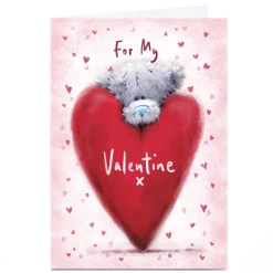 Online Personalised Tatty Teddy Valentine's Day Card - Teddy Heart, For My Valentine Tatty Teddy