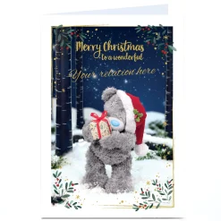 Card Factory Personalised Tatty Teddy Christmas Card - To a Wonderful, Any Relation