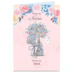 Clearance Personalised Tatty Teddy Mother's Day Card - Always My Nana Forever My Friend Tatty Teddy