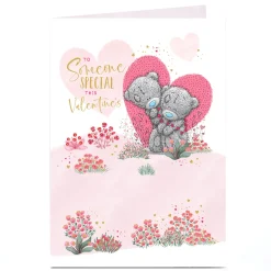 Outlet Personalised Tatty Teddy Valentine's Day Card - Pink Meadow, Someone Special Tatty Teddy