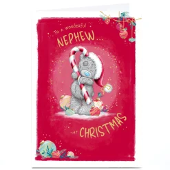 Card Factory Personalised Tatty Teddy Christmas Card - To a Wonderful Nephew