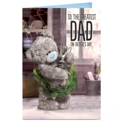 Sale Personalised Tatty Teddy Father's Day Card - Greastest Dad Trophy Father's Day|Tatty Teddy
