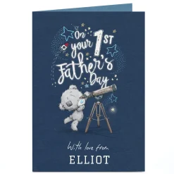 Card Factory Personalised Tatty Teddy Father's Day Card - On your 1st Father's Day
