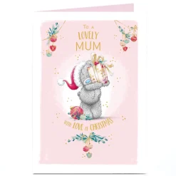 Card Factory Personalised Tatty Teddy Christmas Card - To a Lovely Mum