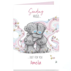 Card Factory Personalised Tatty Teddy Any Occasion Card - Sending Hugs, Any Name