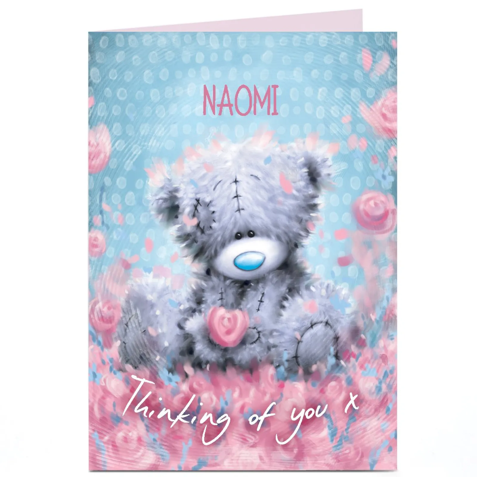 Hot Personalised Tatty Teddy Any Occasion Card - Thinking of You, Any Name Tatty Teddy