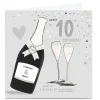 Personalised 10th Anniversary Card - A Decade Of Happiness Premium Square|Anniversary