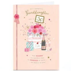 Personalised 30th Birthday Card - Celebrate in Style, Granddaughter For Wife|For Sister