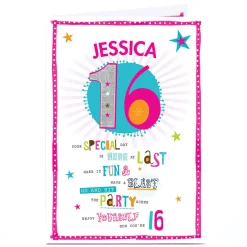 Card Factory Personalised 16th Birthday Card - Have A Blast
