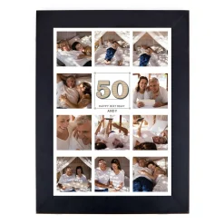 Discount Personalised 50th Birthday Milestone Age Photo Print - Vintage Collage, Editable Age 50Th Birthday|Personalised Canvas & Wall Art