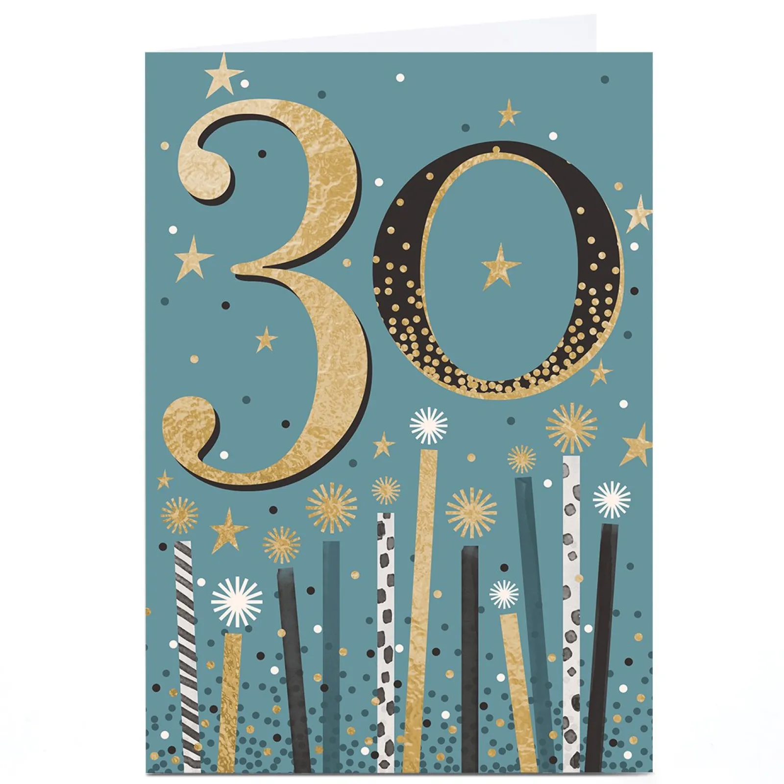 Outlet Personalised 30th Birthday Card - Birthday Starry Candles For Wife|For Sister