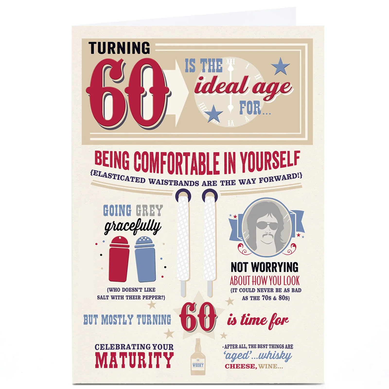 New Personalised 60th Birthday Card - The Ideal Age For Son|60Th Birthday