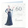 Personalised 60th Birthday Card - A Certain Elegance For Wife|For Sister