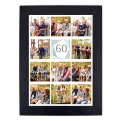 Discount Personalised 60th Milestone Age Photo Print - Geometric Mint, Editable Age 60Th Birthday|Personalised Canvas & Wall Art