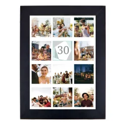 Clearance Personalised 30th Milestone Age Photo Print - Geometric Mint, Editable Age 30Th Birthday|Personalised Canvas & Wall Art