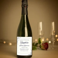 Card Factory Personalised 45th Wedding Anniversary Cava - Sapphire