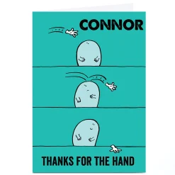 Clearance Personalised Thank You Card - The Hand Thank You