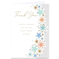 Card Factory Personalised Thank You Card - A Special Message Just For You