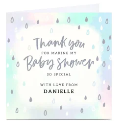 Online Personalised Thank You Card - Baby Shower Thank You|New Baby